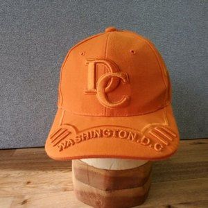 Washington DC Strapback  Hat Cap Orange  From City Hunter Official